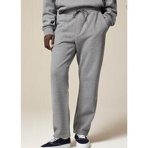 J. Crew Summit 11 oz. soft-knit fleece sweatpant heather flannel XL